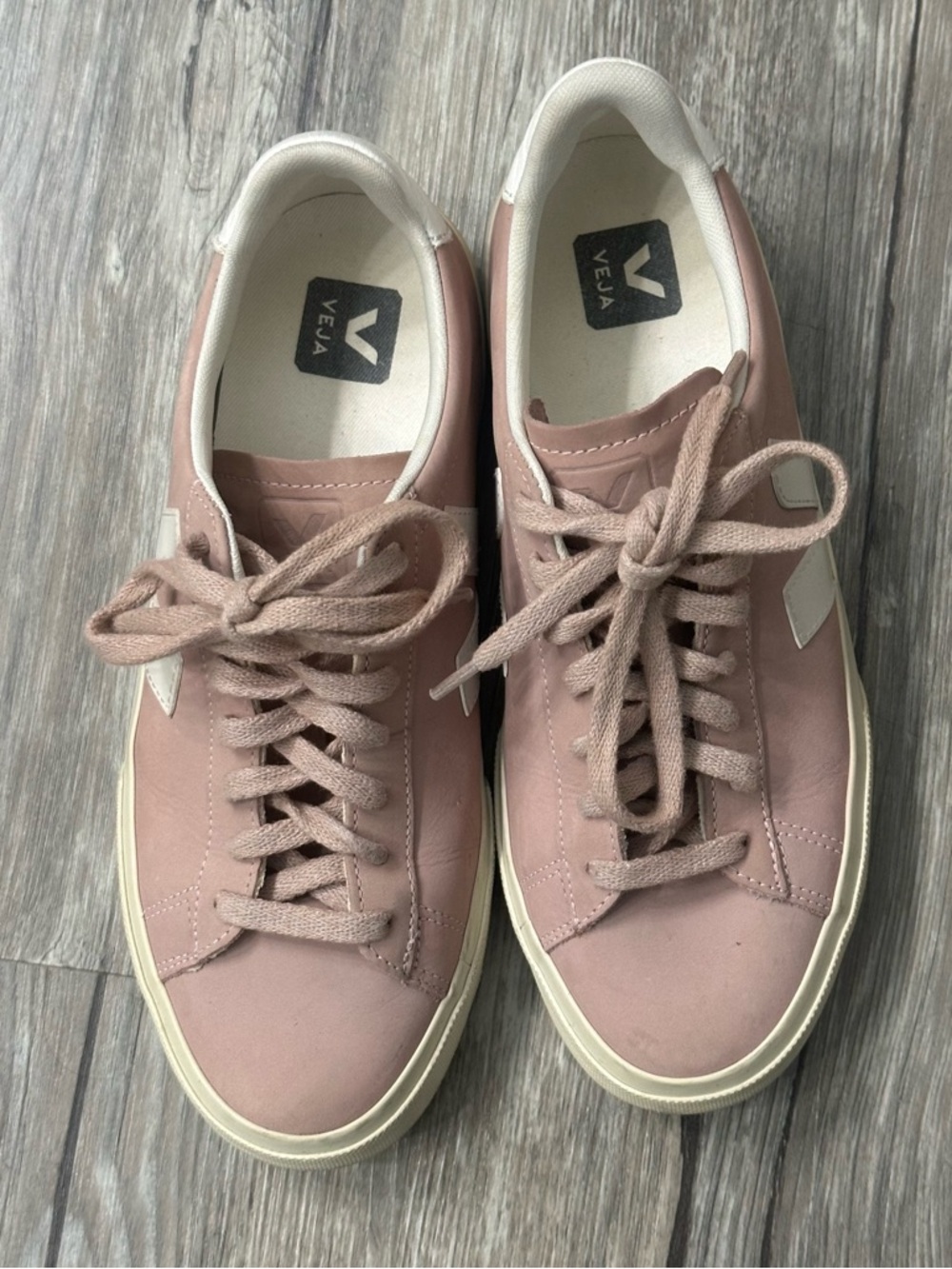 Veja Pink Suede Campo Shoes size 9 - Picture 2 of 7